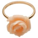 LITO 18K rose gold "I Do" #7 ring with Coral rose - Autre Marque