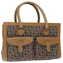 Christian Dior Trotter Canvas Hand Bag Beige Auth ac2771