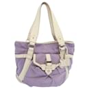 CELINE Tote Bag Canvas Purple Auth 66944 - Céline