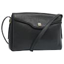 GIVENCHY Shoulder Bag Leather Black Auth bs12188 - Givenchy