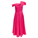 Roland Mouret Hot Pink Cotton Off Shoulder Dress - Autre Marque