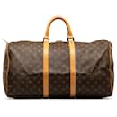 Brown Louis Vuitton Monogram Keepall 50 Travel bag
