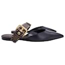 Louis Vuitton Sofia Flat Mules in Black Leather