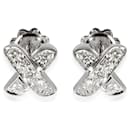 TIFFANY & CO. Boucles d'oreilles vintage en or blanc 0.35 ctw - Tiffany & Co