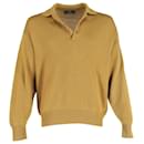 Ermenegildo Zegna Button Up Sweater in Yellow Wool