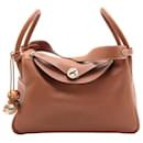 brown 2007 Lindy 30 Taurillon Clemence leather bag - Hermès