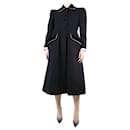 Black wool buttoned coat - size UK 10 - Miu Miu