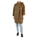 Brown wool hooded coat - size UK 10 - Sonia Rykiel