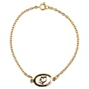 Dior Gold Logo Charm Bracelet