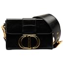 Dior Black Leather 30 MONTAIGNE BOX BAG