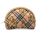 Nova Check Teddy Bear Cosmetic Pouch - Autre Marque