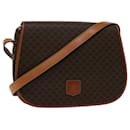 CELINE Macadam Canvas Shoulder Bag PVC Leather Brown Auth ki4098 - Céline