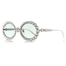 Gucci - Oval Sunglasses with Swarovski Crystals