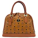 MCM Heritage Collection Handtasche Cognac Tasche Henkeltasche LogoPrint Bag
