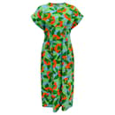 Muveil – Grünes, mehrfarbiges Baumwollkleid mit Blumenmuster - Autre Marque