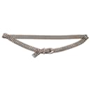 Annata di Chanel 1997 Cintura a catena con fibbia impreziosita con logo argento - Autre Marque