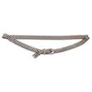 Chanel vintage 1997 Silver Logo Embellished Buckle Chain Belt - Autre Marque