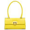 Yellow Ferragamo Trifolio Long Top Handle Handbag - Salvatore Ferragamo