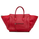 Red Celine Medium Phantom Luggage Tote - Céline