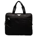 Black Prada Tessuto Business Bag