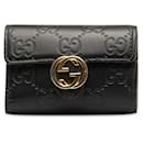 Porte-clés noir Gucci Guccissima Icon Signature