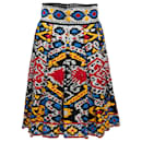 Multicolor Naeem Khan Silk Sequin-Embellished Skirt Size US S/M - Autre Marque