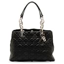 Black Dior Small Cannage Soft Lady Dior Tote Bag