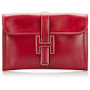 Embrague rojo Hermes Jige PM - Hermès