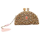 Gold Edidi Metal Crystal & Cabochon-Embellished Clutch - Autre Marque