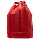 Red Louis Vuitton Epi Randonnee GM Backpack