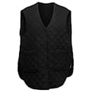 Black Toteme Quilted Wool Oversized Vest Size US XXS - Totême