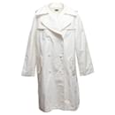 White D&G Cotton Trench Coat Size IT 44
