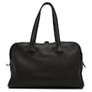 Brown Hermes Clemence Victoria II 35 handbag - Hermès