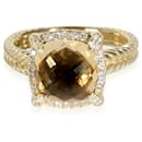 David Yurman Chatelaine Citrine & Diamond Ring in 18k yellow gold 0.15 ctw