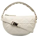 White Dior Small Cannage Vibe Satchel