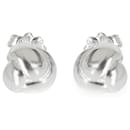 TIFFANY & CO. Boucle d'oreille à tige à nœud vintage en argent sterling - Tiffany & Co