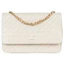 Chanel gestepptes Lammleder 24K Gold Single Flap Bag