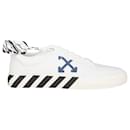 Off-White Low Vulcannized Eco Canvas Sneakers - White Navy Blue - Off White