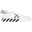 Off-White  Low Vulcanized Eco Canvas Sneakers - White Navy Blue - Off White