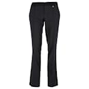 Gucci Boot-Cut Trousers in Navy Blue Wool