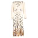 Etro Paisley Midi Dress in Cream Silk
