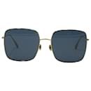 Dior Square-Framed Sunglasses in Gold Metal