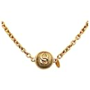 Chanel Gold CC Medallion Necklace
