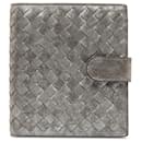 Bottega Veneta Gray Intrecciato Leather Bi-fold Wallet