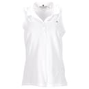 Tommy Hilfiger Womens Sleeveless Stretch Cotton Slim Fit Polo in White Cotton