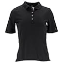 Tommy Hilfiger Womens Essential Regular Fit Polo in Black Cotton