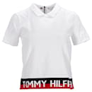 Tommy Hilfiger Womens Organic Cotton Relaxed Fit Polo in White Cotton