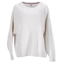 Tommy Hilfiger Womens Relaxed Fit Jumper in Ecru Cotton