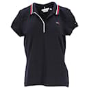 Tommy Hilfiger Womens Signature Slim Fit Polo in Navy Blue Cotton