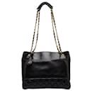 Black Chanel Quilted Lambskin Tote Bag